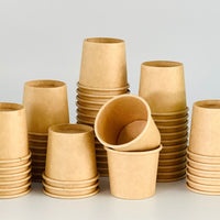 Pack of 1000 - 1oz Kraft Paper Portion Cups 30ML