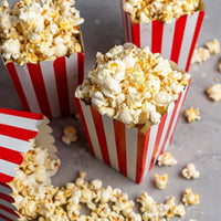 Pack of 100pcs Classic Red Striped Popcorn Boxes