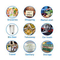 Pack of 1000 Jumbo White Vest Carrier Bags – Extra Large Size 13" x 19" x 23"