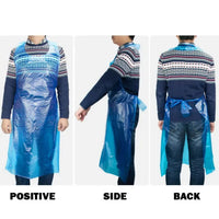 Pack of 1000 Disposable Plastic Aprons White or Blue Colour  70x120cm Size 10 Microns