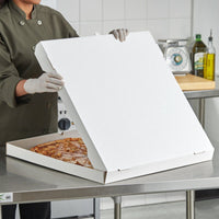 Pack of 100 Pizza Boxes – 9" & 12" Flat Cardboard Pizza Boxes (Plain White)