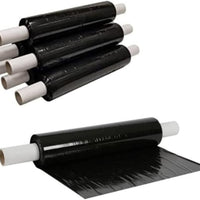 Extended core Pallet Wrap Heavy Duty Stretch Shrink Wrap Clear & Black Colour Pack of 10 / 20