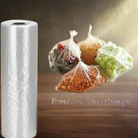 Pack of 20 Fruit & Vegetable Bag Rolls – Clear Polythene Bags on a Roll – 9" x 14"