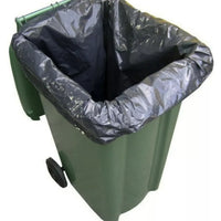 Pack of 200 Black Refuse Sacks Heavy Duty Rubbish Bin Bags Size 18" x 29" x 39''