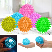 Flashing Spike Ball – Light-Up Spikey Massage Ball with Bounce, Light & Sound – Sensory Toy for Stress Relief, Play & Therapy
