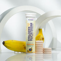 Anti-Aging Effervescent – Mango Green & Banana | 30 Tabs | Skin Elasticity & Wellness Support