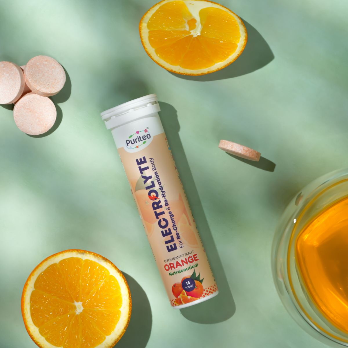 Effervescent Electrolyte Tablets – Lemon & Orange | 30 Tabs | Hydration, Energy & Recovery Support