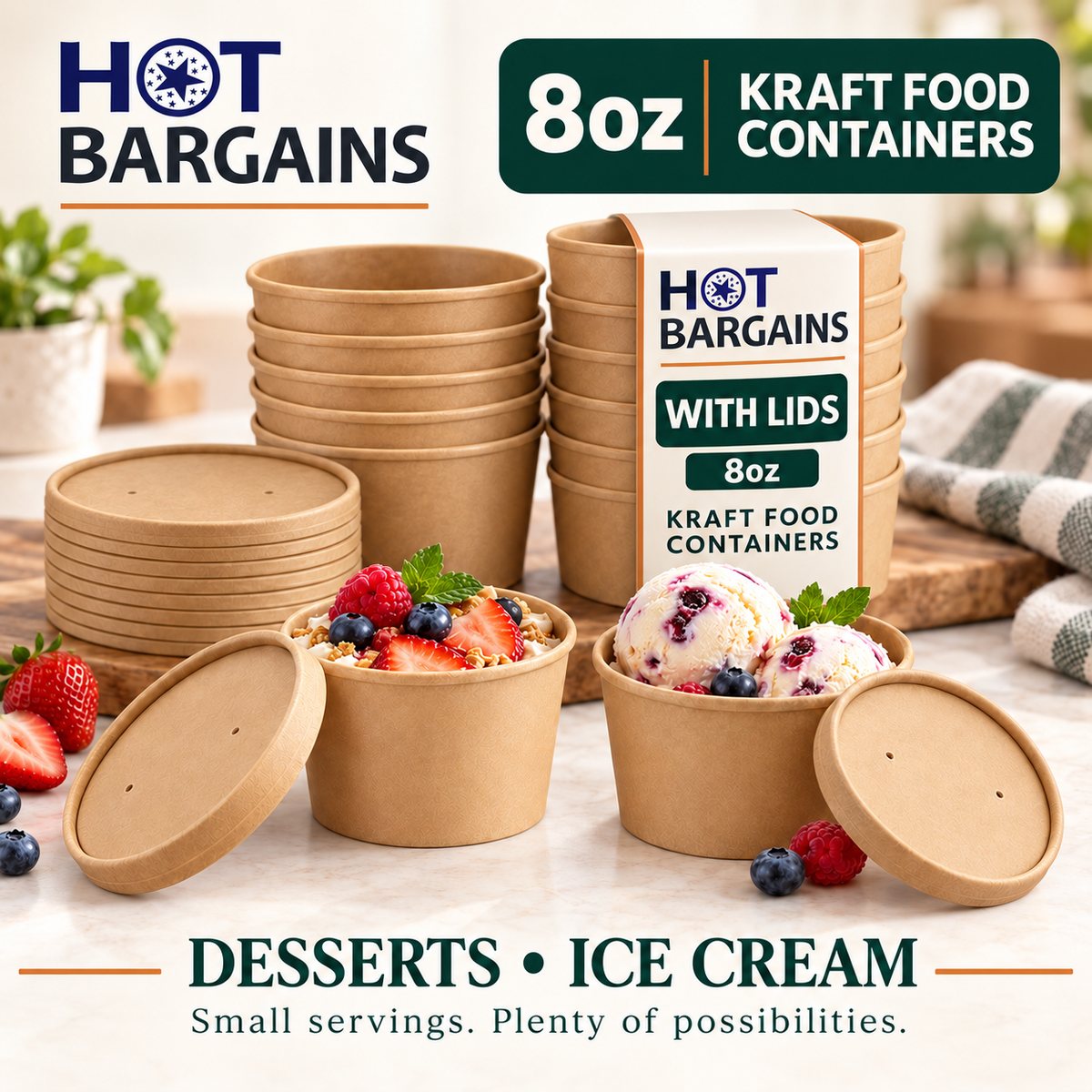 Hot Bargains — 250 x 8oz Brown Soup Cups — photo 4