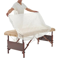 HOT BARGAINS 20 X Disposable Fitted Bed Sheets, Massage Table Sheets Bed Covers with Elastic, Breathable Non-Woven Fabric Table Protective Cover, Single Use for Salon Body Skincare Treatments