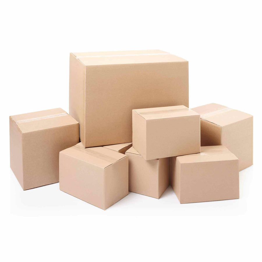 Corrugated Cardboard Shipping Boxes Pack of 25 Brown Packaging & Mailing Boxes with Various Sizes Postal Boxes for Business, Posting, Storing or Gift (18" X 12" X 4" (45.72 X 30.48 X 10.16 CM), Brown)