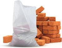 Pack of 100 Clear Rubble Sacks Heavy Duty Garden Waste Bags Size: 33" X 24".