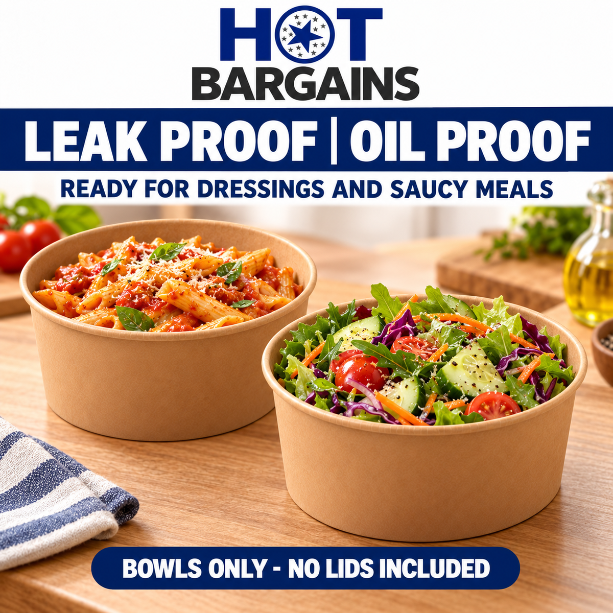 Hot Bargains — 300 x 35oz/1000ml Only Salad Containers — photo 7