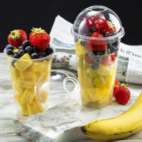 Pack of 1000 Premium Smoothie Cups with Dome Lids – Sizes: 10oz / 12oz / 16oz / 20oz / 24oz.