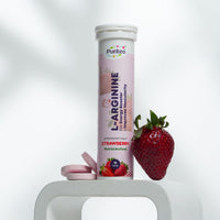 L-Arginine Effervescent – Strawberry & Cranberry | 30 Tabs | Energy, Stamina & Pre-Workout Support