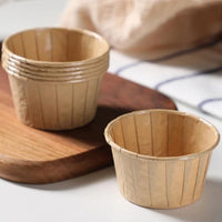 Pack of 5000 Kraft Brown Paper Soufflé Cups Sizes: 1oz / 2oz / 4oz.