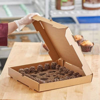 Pack of 100 Pizza Boxes – 9" & 12" Flat Cardboard Pizza Boxes (Plain Kraft)