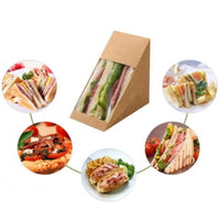 Pack of 250 Kraft Sandwich Wedges – Single & Double Size.