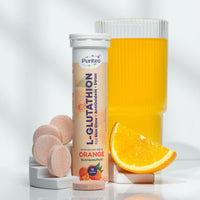 L-Glutathione Effervescent – Pineapple/Orange | 30 Tabs | Skin Glow, Antioxidant & Detox Support