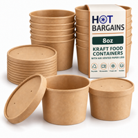 Hot Bargains — 250 x 8oz Brown Soup Cups