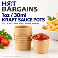 Hot Bargains — 1000 X 1oz Kraft Potion Cups — photo 2