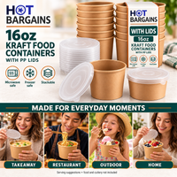 Hot Bargains — 250 x 16oz Brown Soup Cups + PP Lids — photo 7