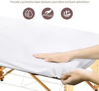 HOT BARGAINS 20 X Disposable Fitted Bed Sheets, Massage Table Sheets Bed Covers with Elastic, Breathable Non-Woven Fabric Table Protective Cover, Single Use for Salon Body Skincare Treatments