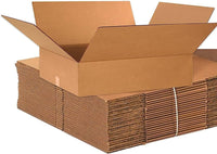 Corrugated Cardboard Shipping Boxes Pack of 25 Brown Packaging & Mailing Boxes with Various Sizes Postal Boxes for Business, Posting, Storing or Gift (18" X 12" X 4" (45.72 X 30.48 X 10.16 CM), Brown)