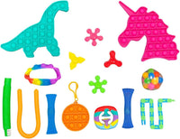 Pop Fidget Toys Sensory Toys Pack for Kids and Adults, Anxiety & Concentration Aid, Autism Party Bag Fillers
