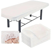 HOT BARGAINS 20 X Disposable Fitted Bed Sheets, Massage Table Sheets Bed Covers with Elastic, Breathable Non-Woven Fabric Table Protective Cover, Single Use for Salon Body Skincare Treatments
