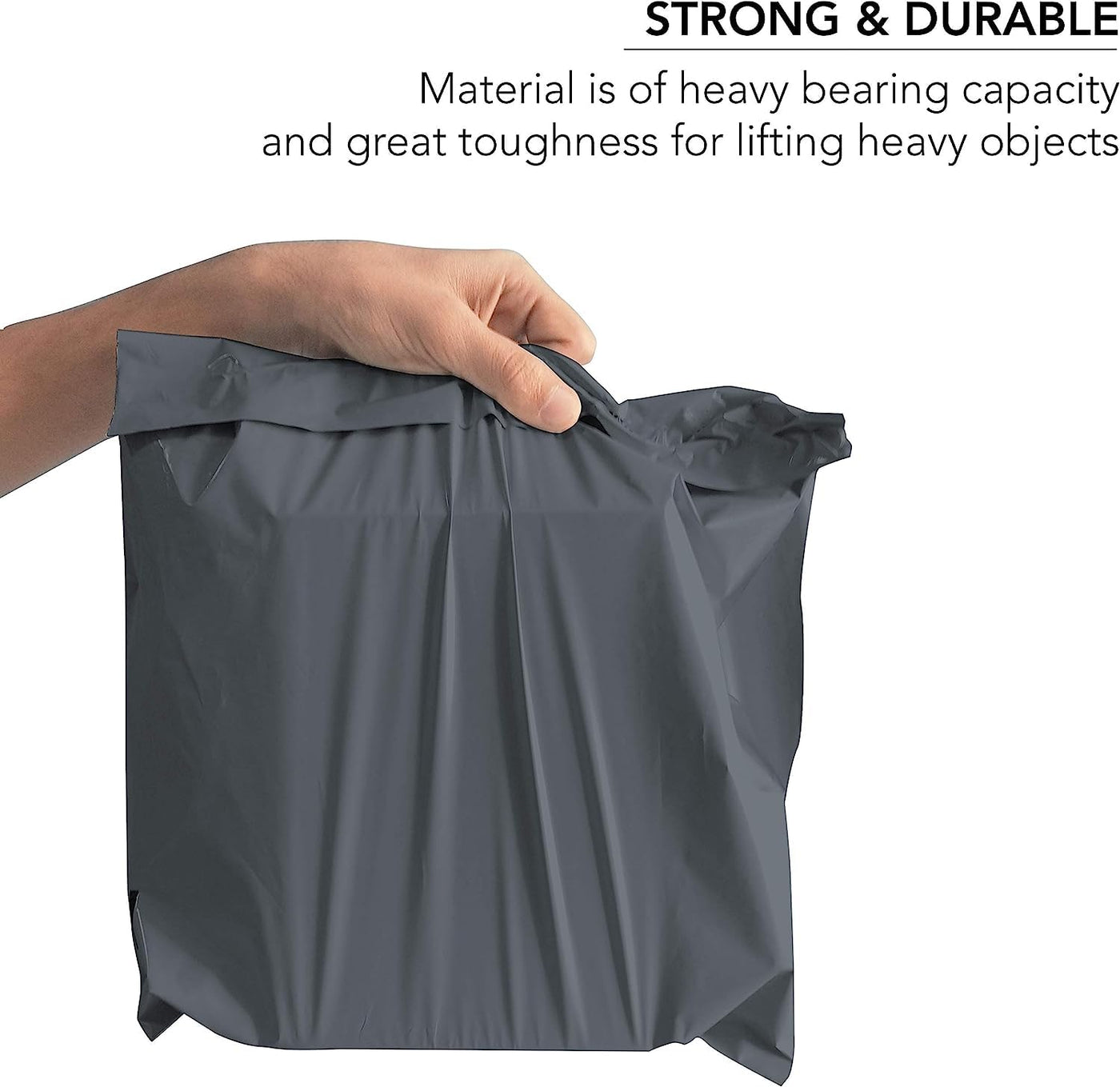 Grey Mailing Plastic Postal Self Seal 100pcs Bags From Small to Large Sizes Packaging Poly Envelopes Mailing Bags for Posting and Packaging (Dark Grey) (14" x 21", Grey (Dark/Light))