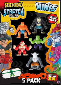 HOT BARGAINS Pack of 5 Mini Stretchy Monster Figures Gift Set (Stretches 3 Times The Size) Jump & start your Assorted Stretch Squad collection for Party Bag Fillers, Birthday