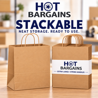 Hot Bargains — 250 X Brown Twisted Paper Bag - XL — photo 4