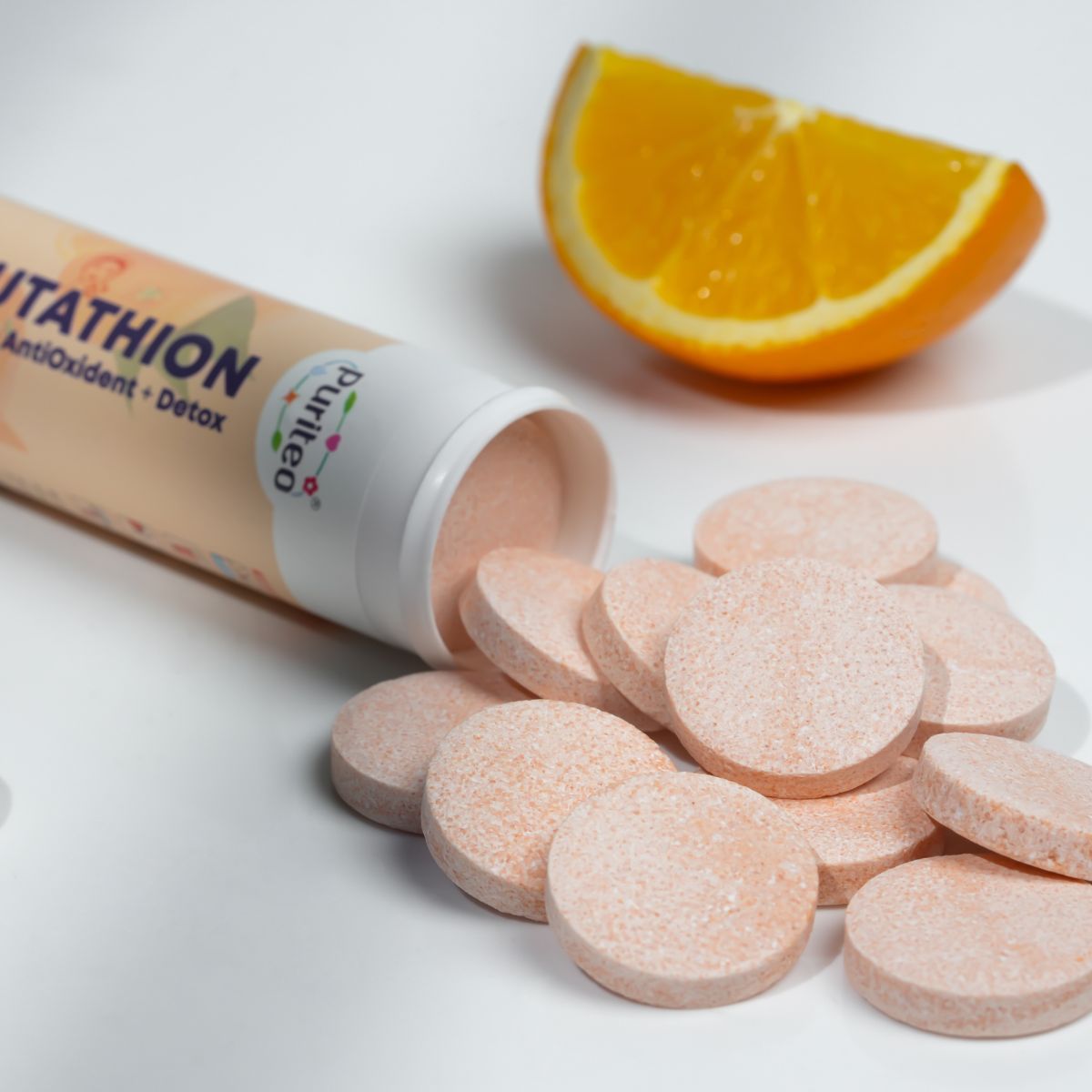 L-Glutathione Effervescent – Pineapple/Orange | 30 Tabs | Skin Glow, Antioxidant & Detox Support