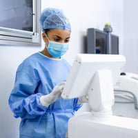Disposable Blue Isolation Surgical Gowns Available in 30 / 50 & 100 Packs