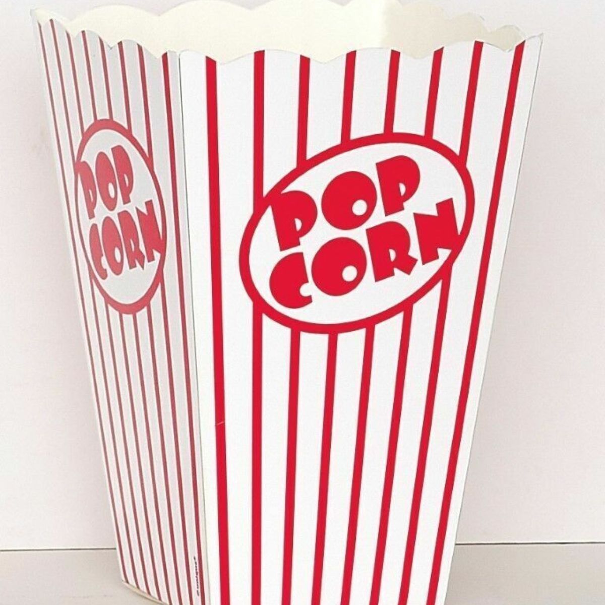 Pack of 100pcs Classic Red Striped Popcorn Boxes
