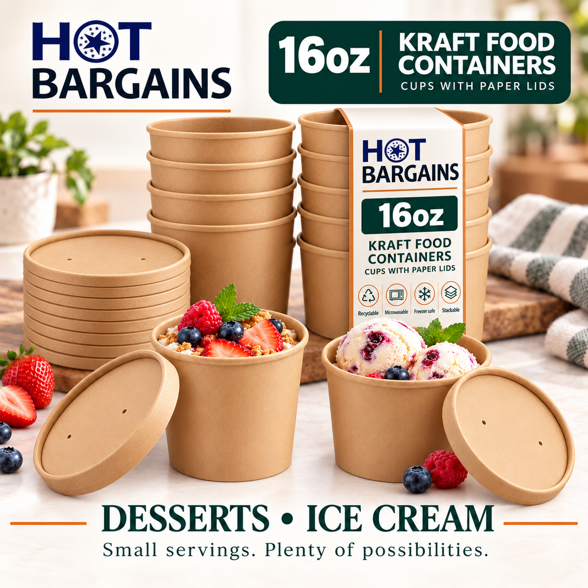 Hot Bargains — 250 x 16oz Brown Soup Cups — photo 4