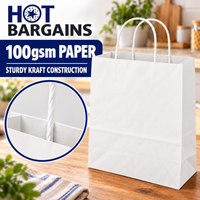 Hot Bargains — 250 X White Twisted Paper Bag - Large — photo 5