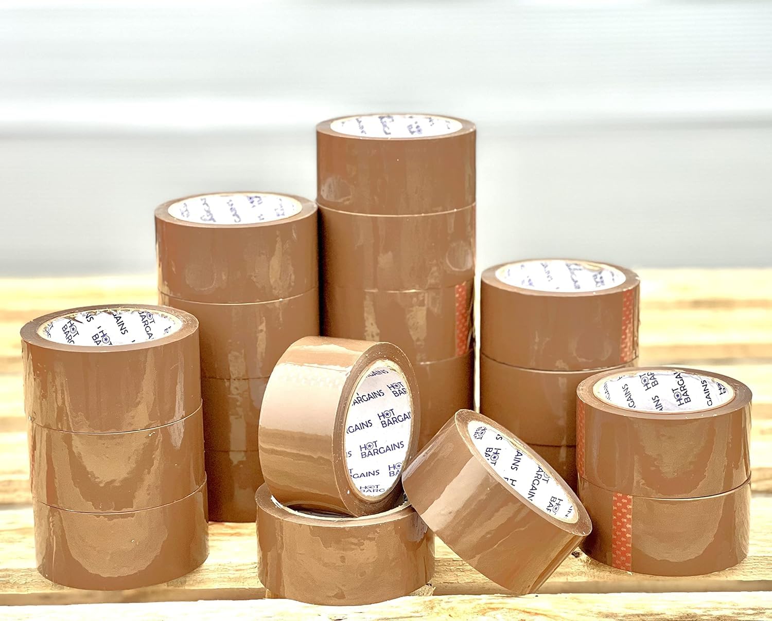 Adhesive Strong Packing Sellotape Tape - Clear | Brown | Fragile Size 48mm X 66M Pack of 36 / 72