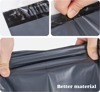 Grey Mailing Plastic Postal Self Seal 100pcs Bags From Small to Large Sizes Packaging Poly Envelopes Mailing Bags for Posting and Packaging (Dark Grey) (14" x 21", Grey (Dark/Light))