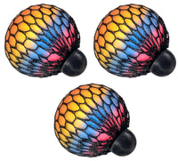 HOT BARGAINS 12 X Rainbow Gripper Ball Squishy Mesh Ball Fidget Toys Stress Ball - Alleviate Tension, Anxiety and Improve Focus Party Party Bag Filler (Gripper, 12, Count)