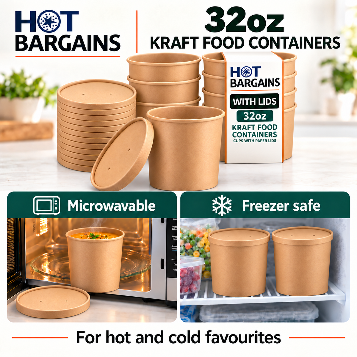 Hot Bargains — 250 x 32oz Brown Soup Cups — photo 5