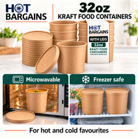 Hot Bargains — 250 x 32oz Brown Soup Cups — photo 5