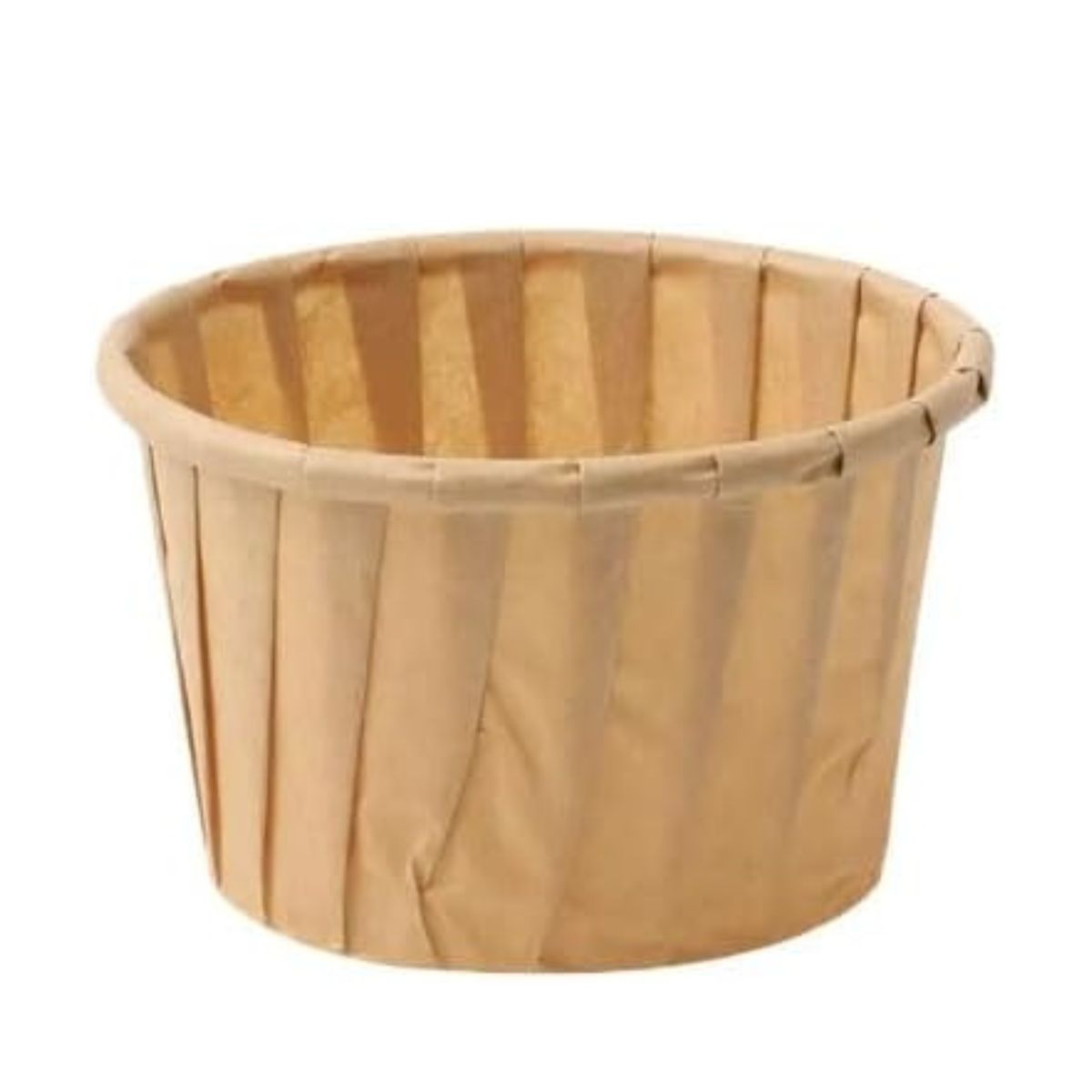 Pack of 5000 Kraft Brown Paper Soufflé Cups Sizes: 1oz / 2oz / 4oz.