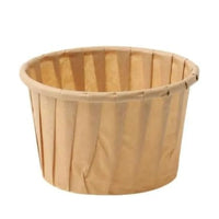 Pack of 5000 Kraft Brown Paper Soufflé Cups Sizes: 1oz / 2oz / 4oz.