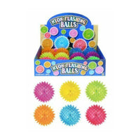 Flashing Spike Ball – Light-Up Spikey Massage Ball with Bounce, Light & Sound – Sensory Toy for Stress Relief, Play & Therapy