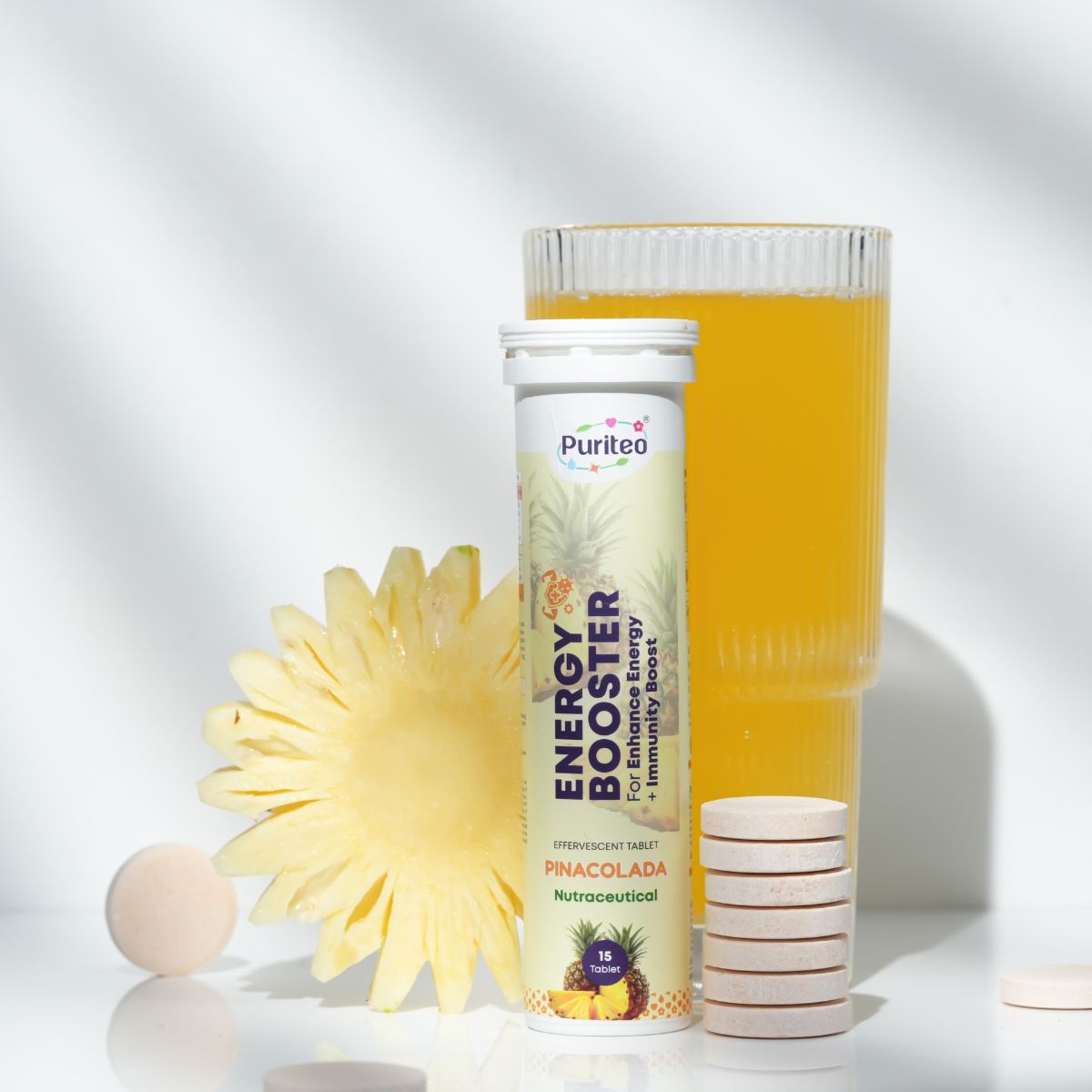 Herbafizz Effervescent – Orange & Pinacolada | 30 Tabs | Immune, Energy & Wellness Support