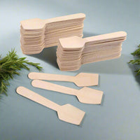 Pack of 1000 Wooden Ice Cream Spoons (Mini 95mm/3.7")