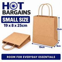 Hot Bargains — 250 X Brown Twisted Paper Bag - Small — photo 2