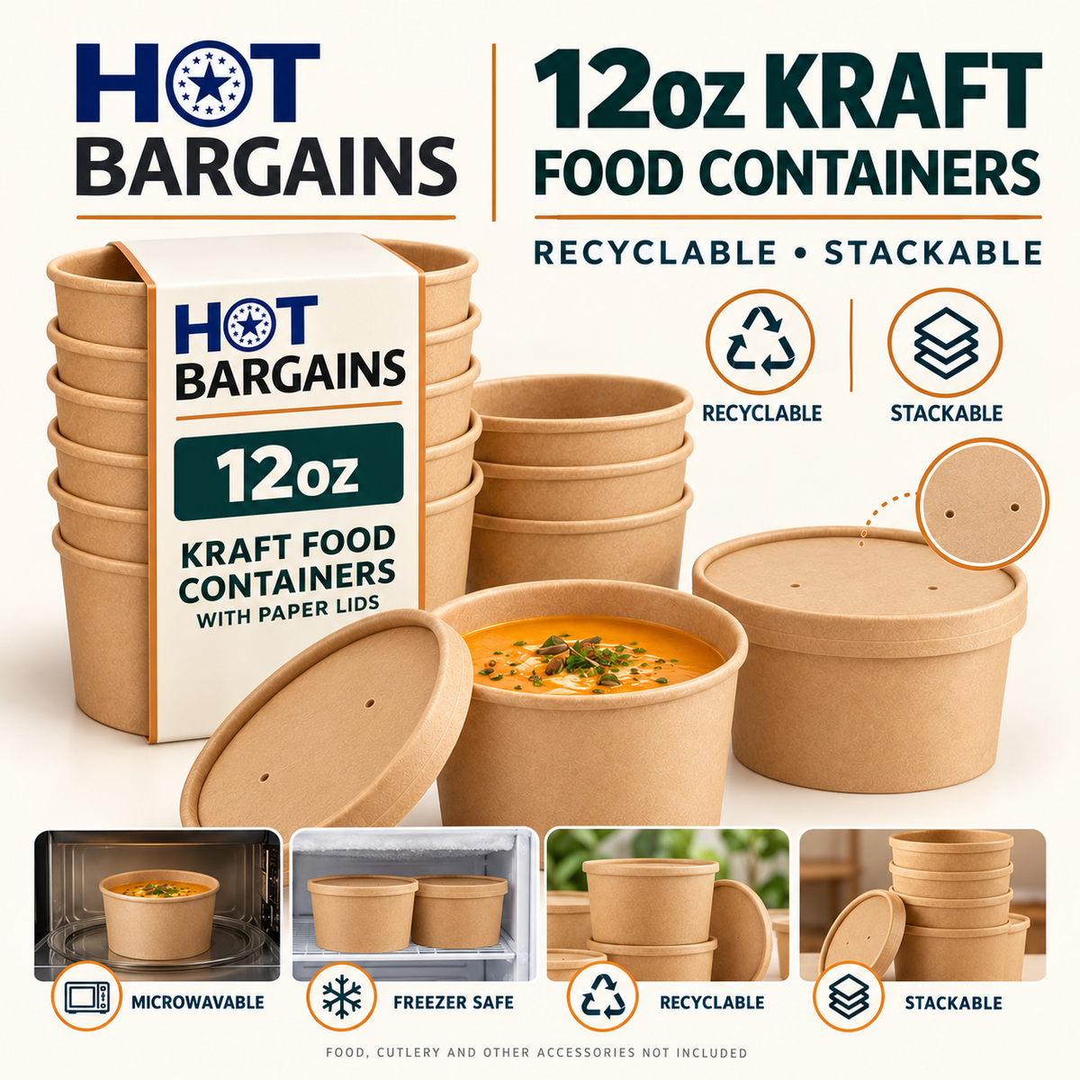Hot Bargains — 250x 12oz Brown Soup Cups — photo 6