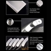 Stainless Steel Hip Flask – Leak-Proof Pocket Flask for Whisky & Spirits – Available in 1oz to 18oz Sizes